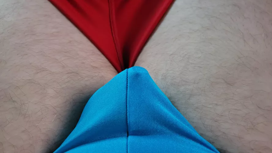 Wearing a nice and snug Joe Snyder thong with my cock impaled with a 12 mm penis plug.