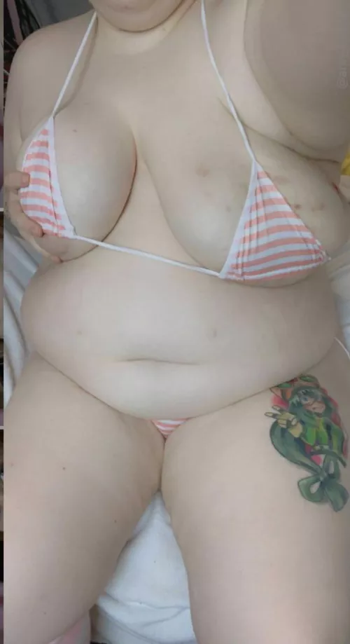 Its barely covering anything but i would still wear it to go swimming