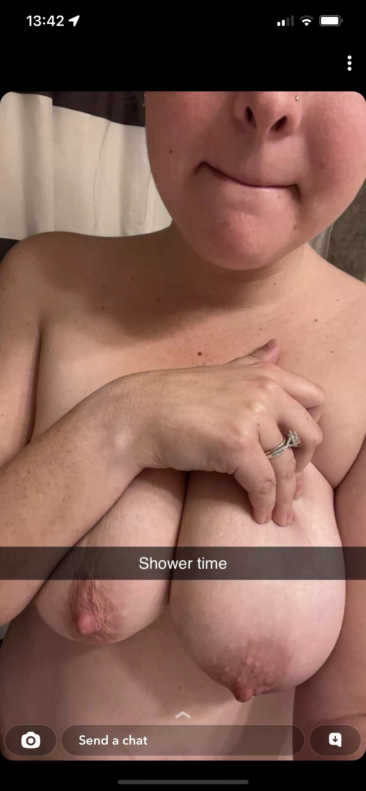 My nipples are hard and ready for you play with them 😍 any takers? 💦