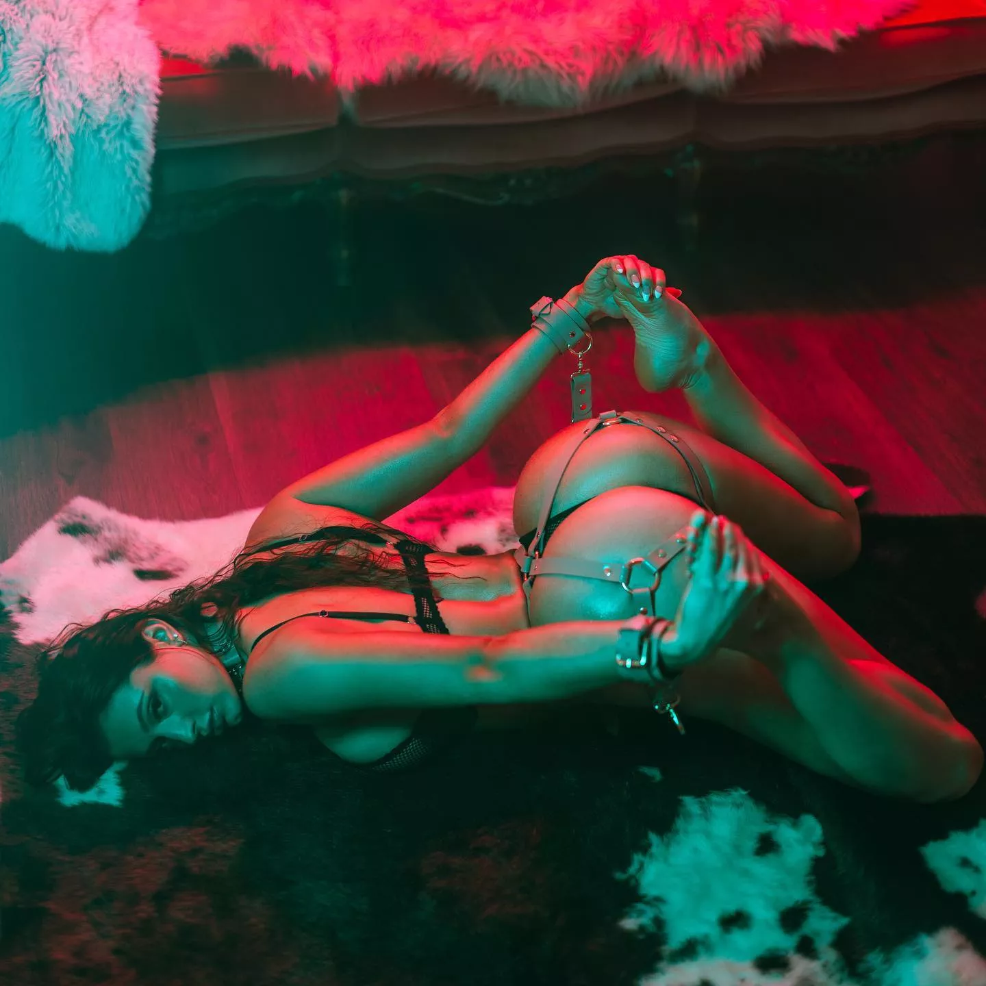 On the floor