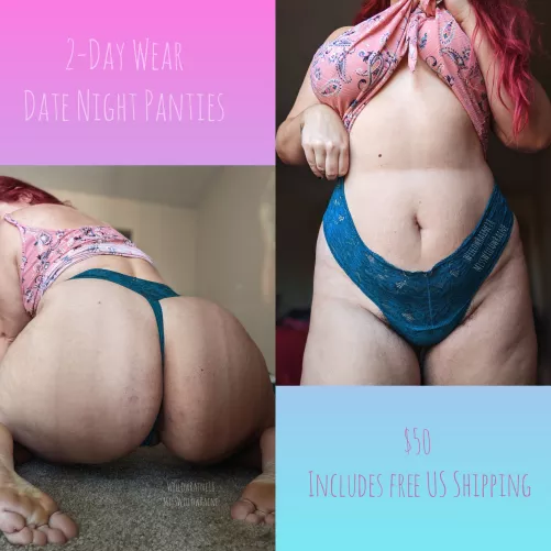 [SELLING] You're SO desperate for a whiff of Mommy's sweaty pussy? These panties are calling your name. $50 - 2 day wear w/orgasm! Includes FREE US shipping! 📬 [KIK] willow.raine18 [PTY][US]