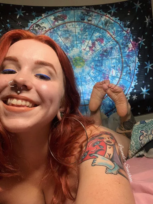 Waiting patiently for a foot rub