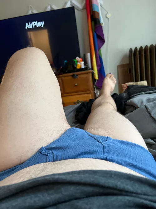 When I was in middle school, one of my friends was making fun of me for wearing white briefs, and I said that one of his other friends did too! He then said they’re not white they’re blue! Like that makes a difference 😜!