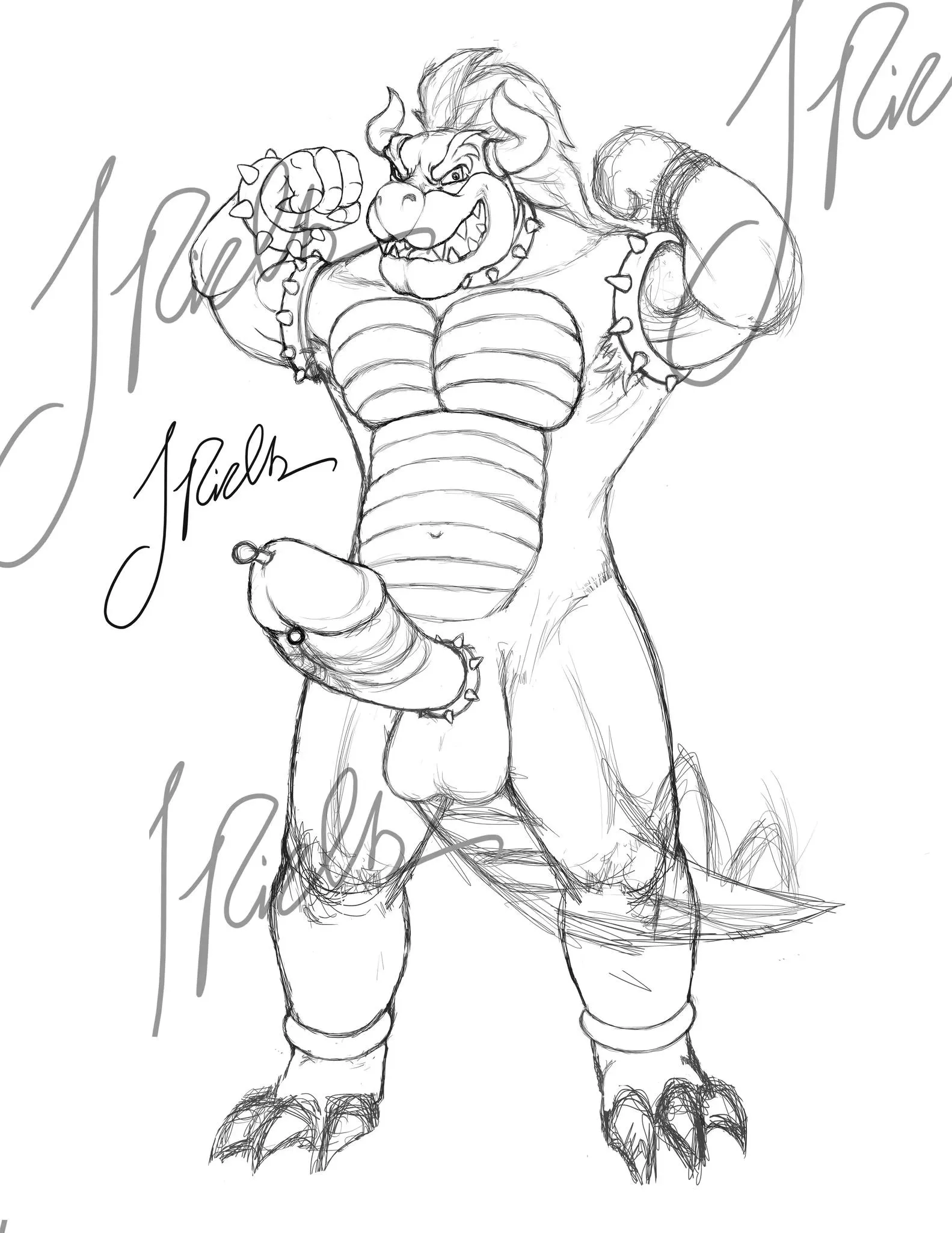 Alright, I finished the NSFW version of Daddy Bowser and the colour and alternate nsfw versions are in progress ✌ This is my first time making anything furry and it was a lot of fun 🌈 Alright, I finished the NSFW version of Daddy Bowser and the colour and alternate nsfw versions are in progress ✌ This is my first time making anything furry and it was a lot of fun 🌈