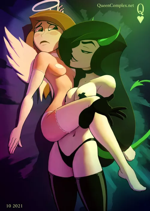 Angel Kim & devil Shego (QueenComplex)