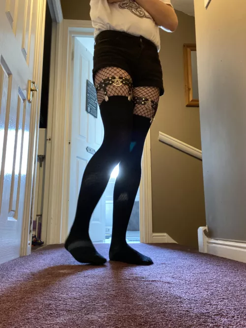 Fishnets and thigh highs = the best combo