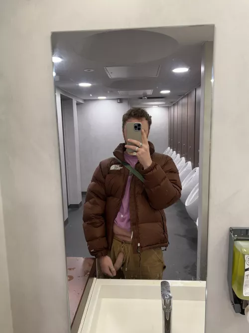 stopped by the train station toilets on my walk home 😈