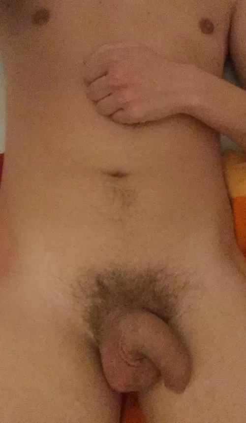 21, laying on the bed letting my softy breathing