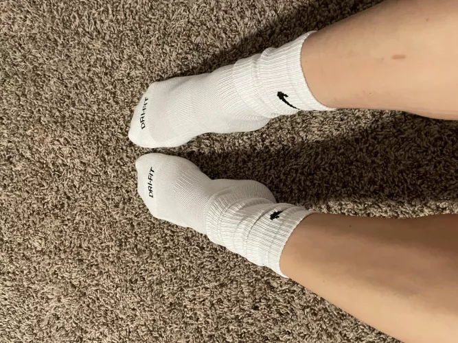 A lot of people seem to like my Nike socks here 🥰