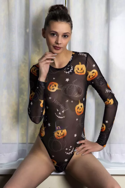 Love this see through bodysuit🎃