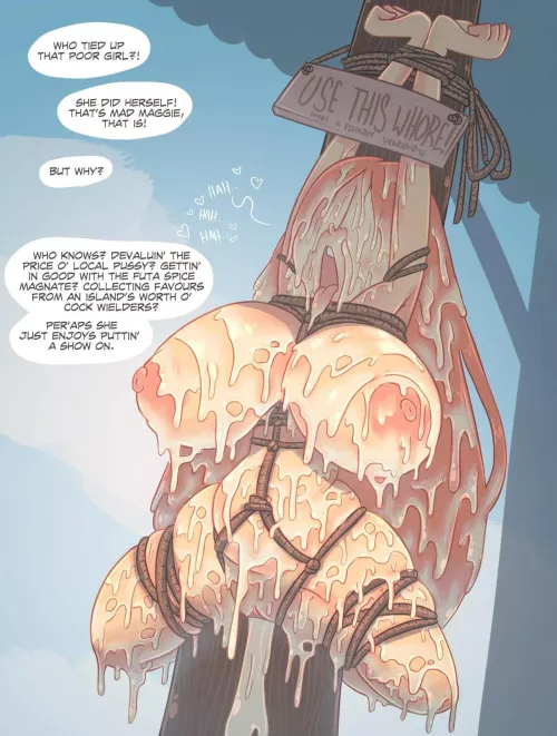 self inflicted public cumdump | art by (Rapscallion)