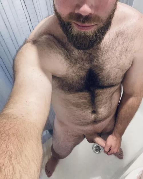 There are two shower heads in here…who’s joining this 6’5” dadbod?