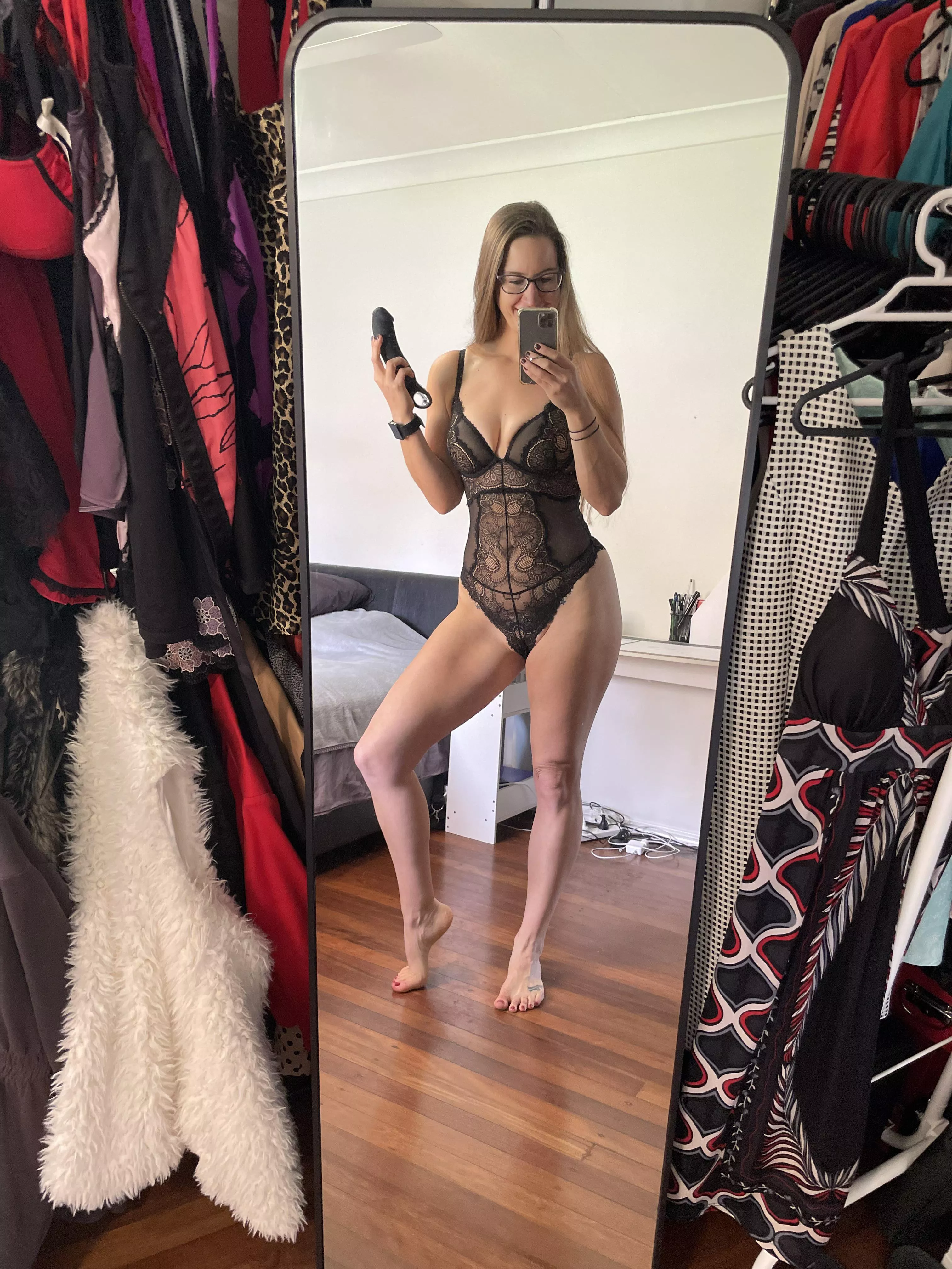 Got so many toys, maybe it’s time to grow a lingerie collection too? 😏
