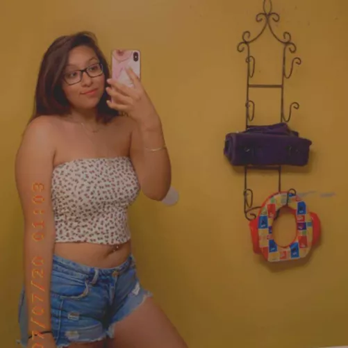 nerdy glasses with tube top