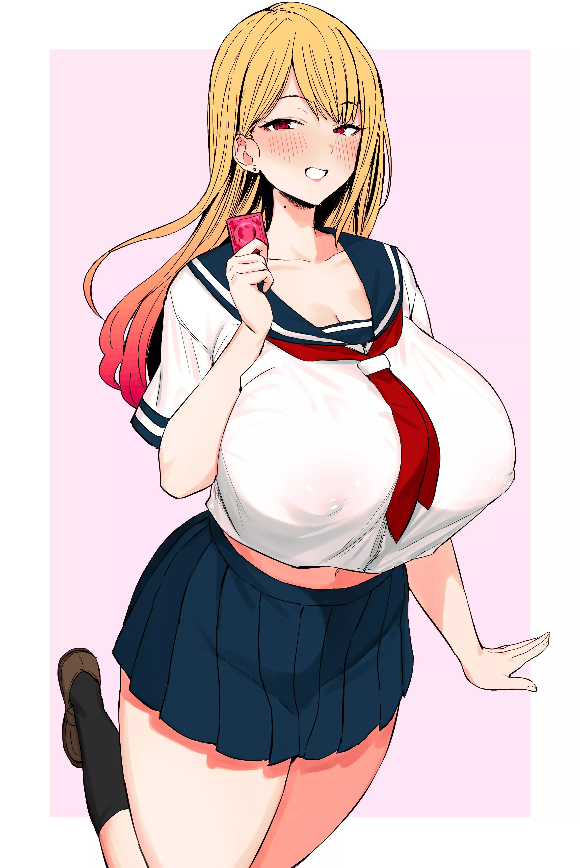 Sailor uniform girl coloring by @UltraEditsX (hotate-chan)