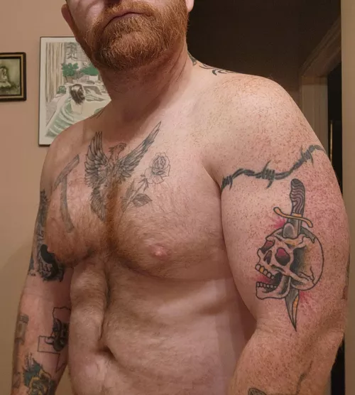 This ginger bearded viking is ready for some battle.