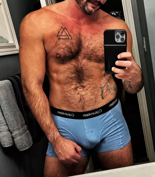 Working on that winter coat to stay warm this winter. #hairy