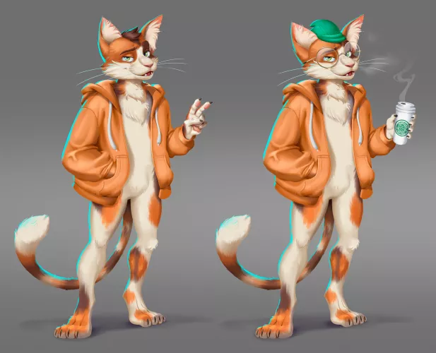 Commissions Open guys! Portraits, half-body and full-body render characters 😺☕
