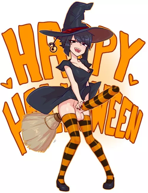 Futa Witch is ready for Halloween!