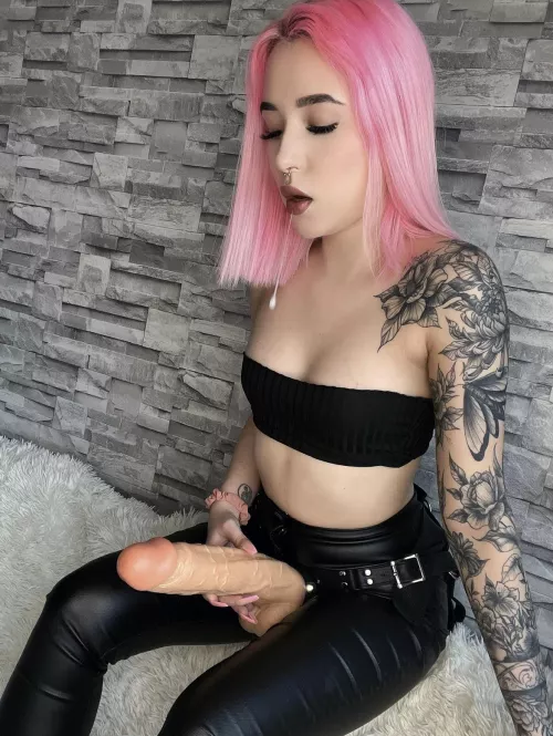 Ready to suck my spit right off my huge cock? [domme]