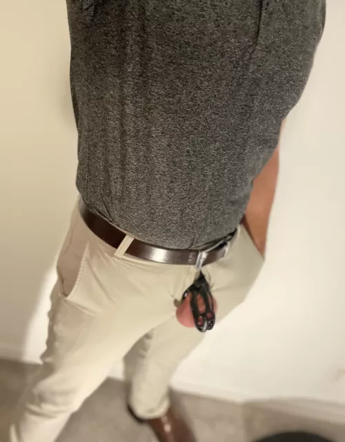 They just passed a new law that all men must be in permanent and exposed chastity at all times. How would things change?