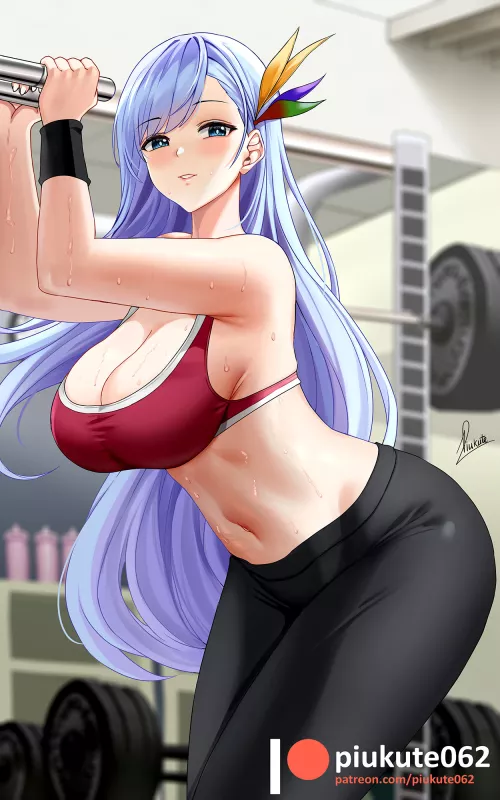 Ticonderoga working out (By Piukute062) [Azure Lane]