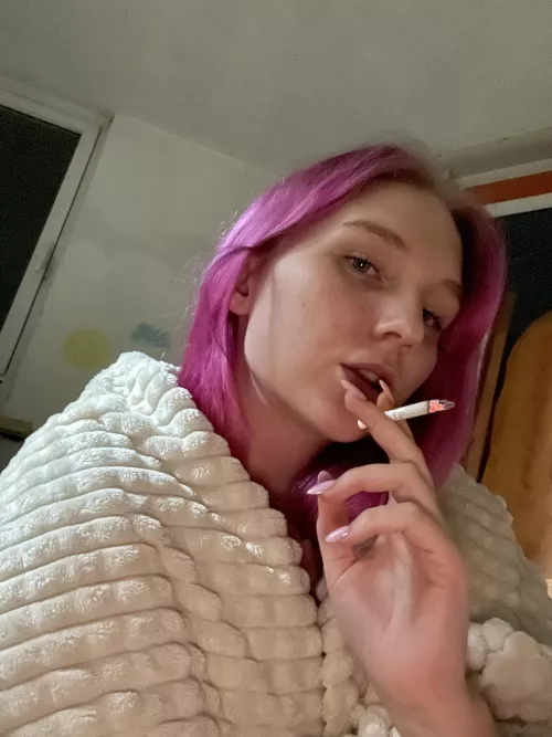 A cigarette warms me up