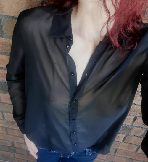 Am I supposed to wear a bra under this blouse?