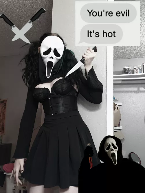 Don't cum on me Mr ghostface!