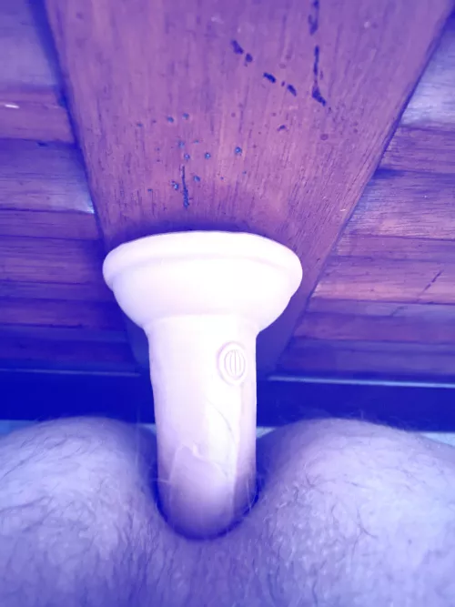 First time getting my dildo in. Wow did it feel amazing