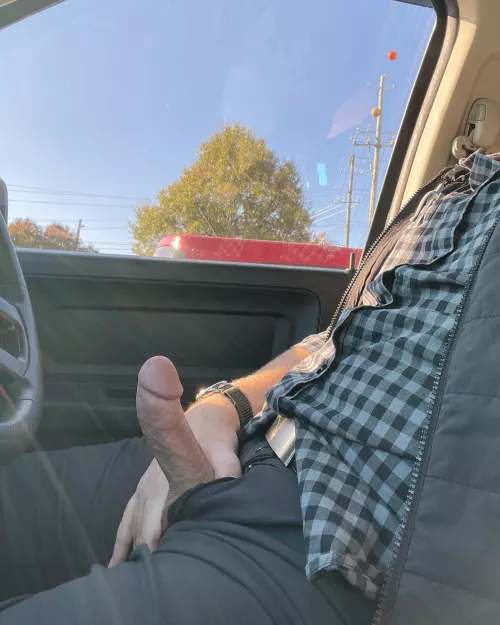 In the work parking lot looking at Reddit. Ok. You caught me. I was looking at my desk all day, too.