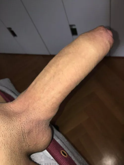 Rate my uncut cock 🙈. Dm me love to know what you think 😏