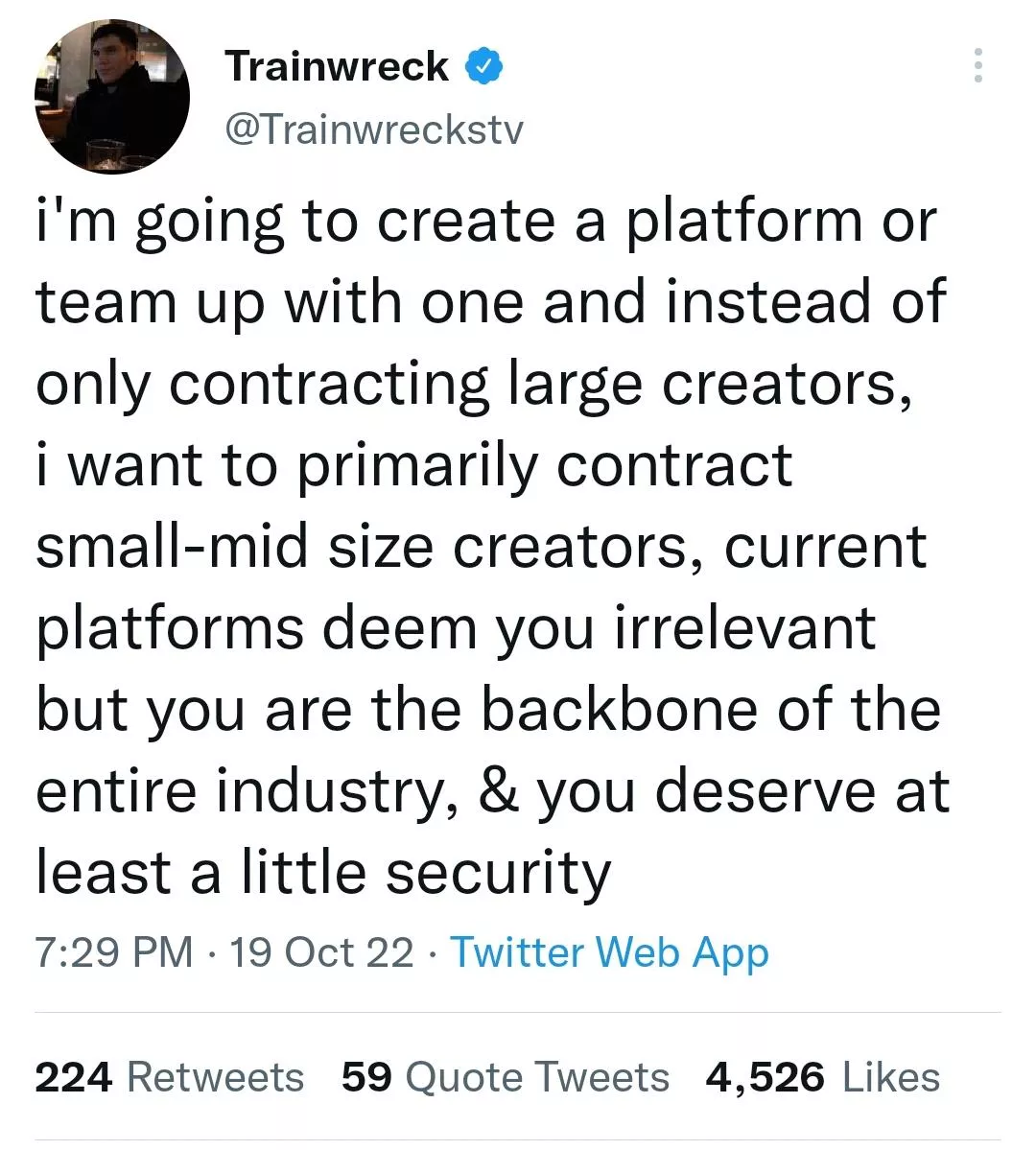 Small time streamers deserve so much more respect. Without yall Twitch and YouTube streaming doesn't exist!! Small time streamers deserve so much more respect. Without yall Twitch and YouTube streaming doesn't exist!!