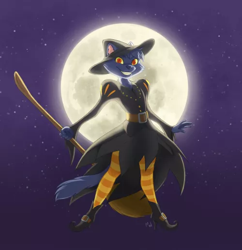 Some spooky Halloween art! Art by me (@MellowWingArt)