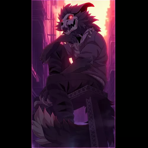 Every day is Halloween for us skull-critters! (by wingedwolf94)