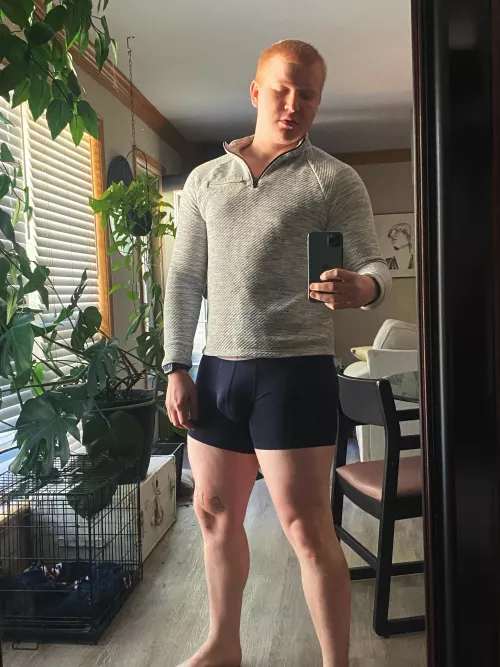 Had to take the pants off on my lunch break… but now back to the office…