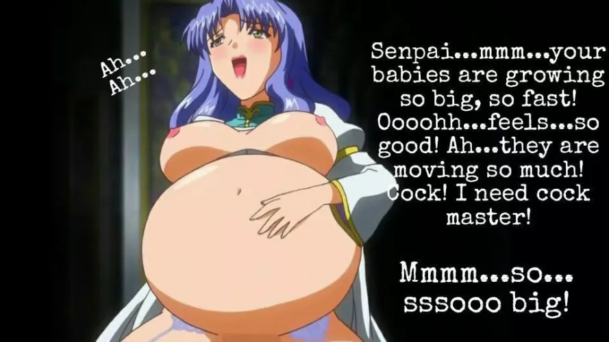 She is loving it (pregnant hentai captions)