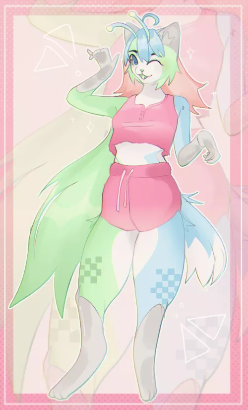 Alien Kitty! (art by me @renveax)