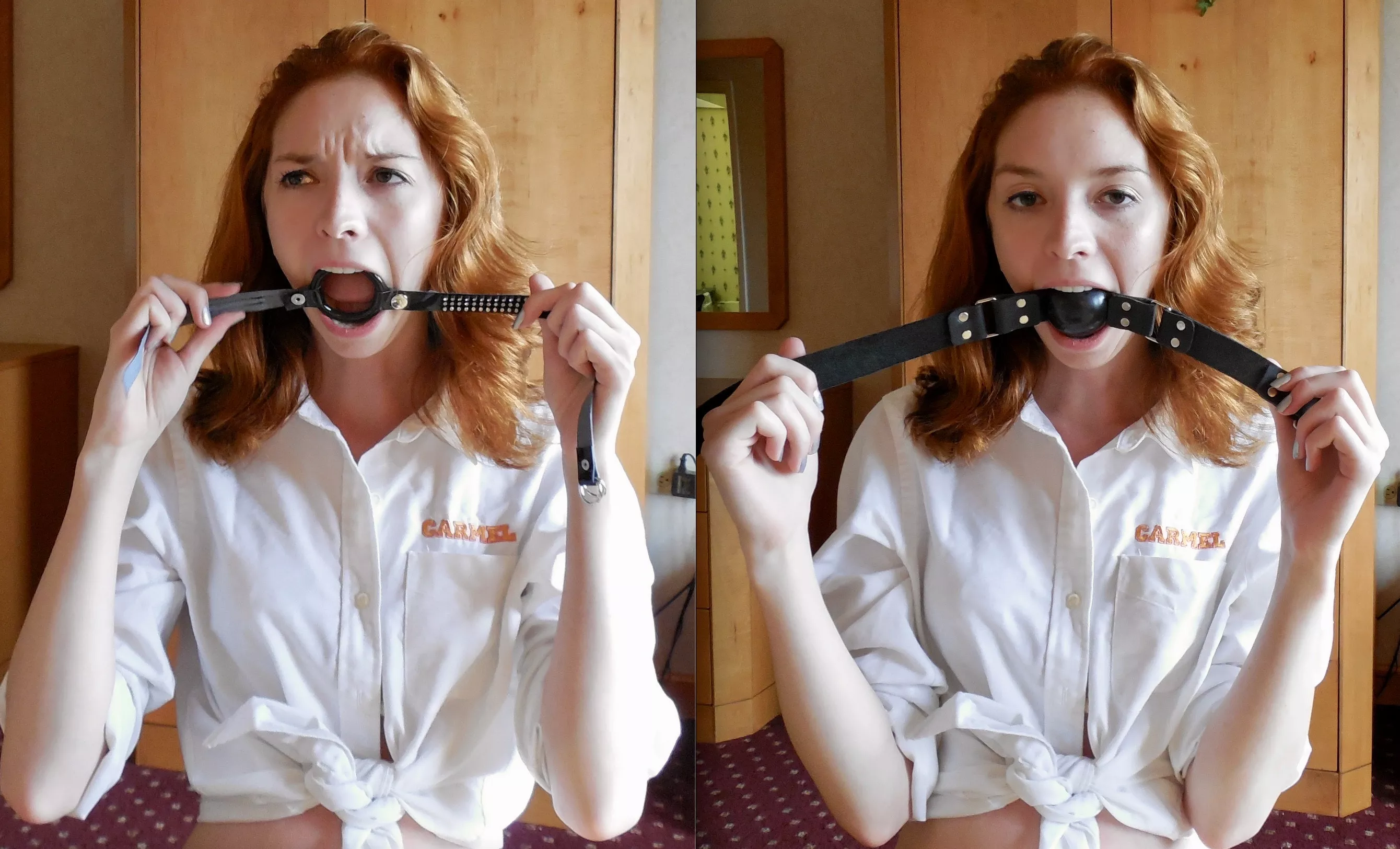 Don't worry sweetie every student gets to pick her own gag. If the ring gag makes you uncomfortable there are plenty of other options. Don't worry sweetie every student gets to pick her own gag. If the ring gag makes you uncomfortable there are plenty of other options.