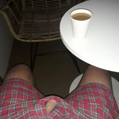 Great start to my Air Force day... Coffee on the hotel balcony.