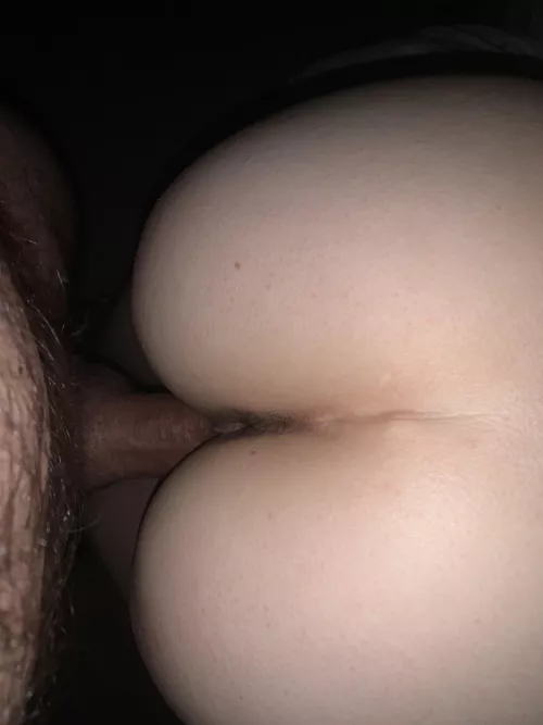 Her ass during a morning quickie. Anyone want to see the after shot?