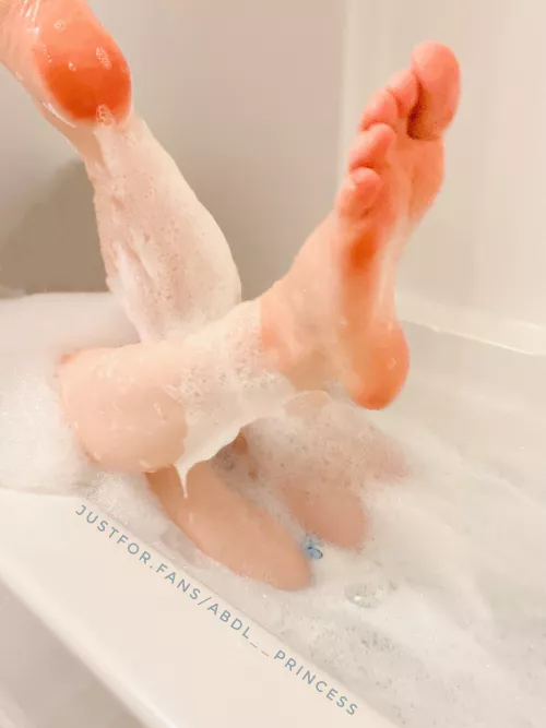 You had to put me in a diaper because I was doing peepees in the water. 🤭💗