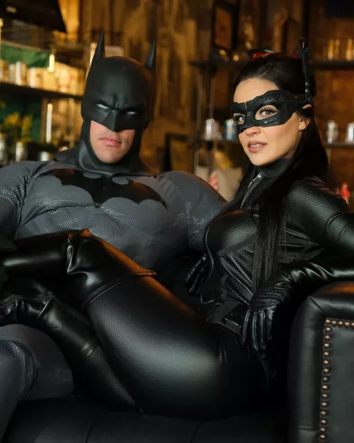 Batman by Jake Fogg, Catwoman by Hannah Klein