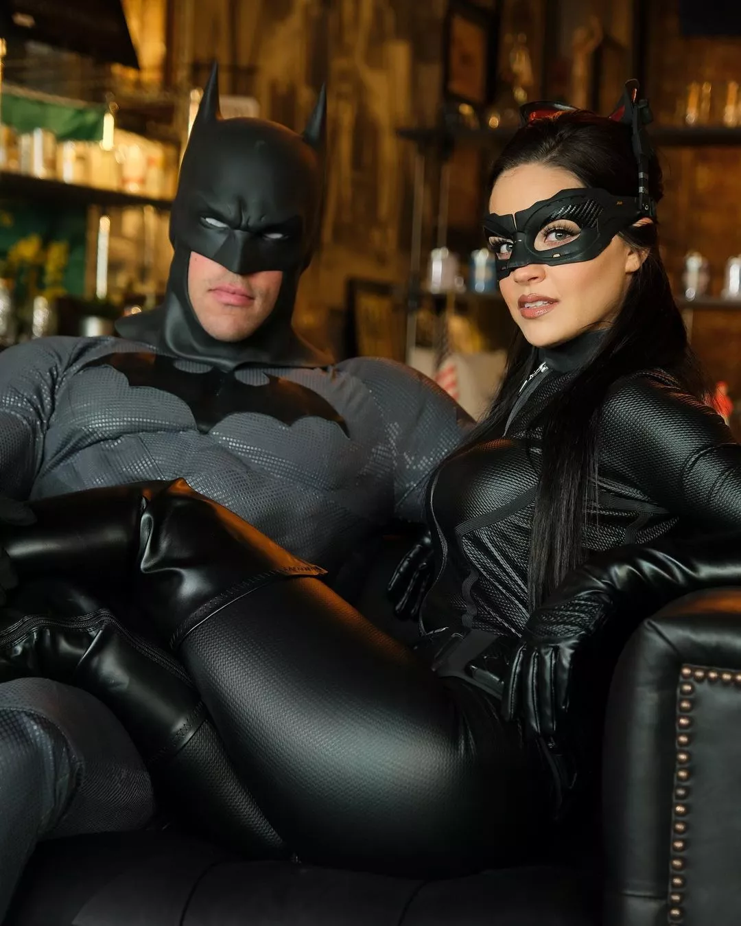 Batman by Jake Fogg, Catwoman by Hannah Klein