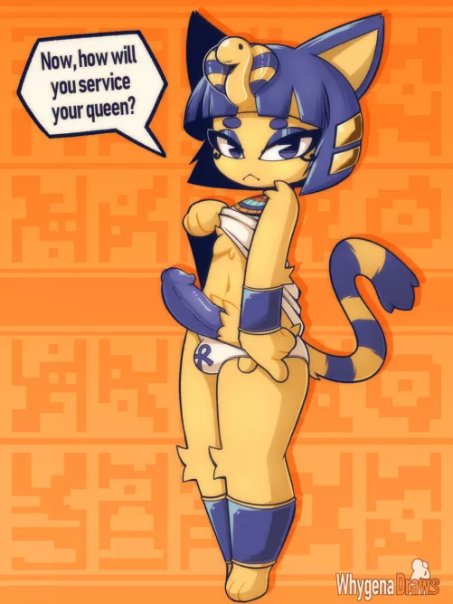 I'd Worship Ankha Any day (Whygena / Draws-When-Gay)