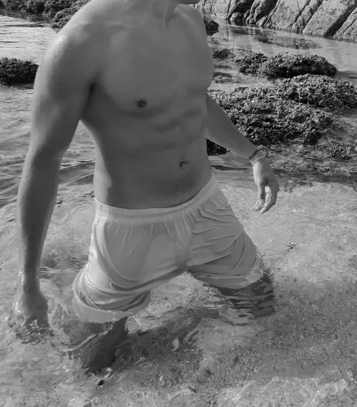 If back in the day men could only swim naked in the pool, why did they 