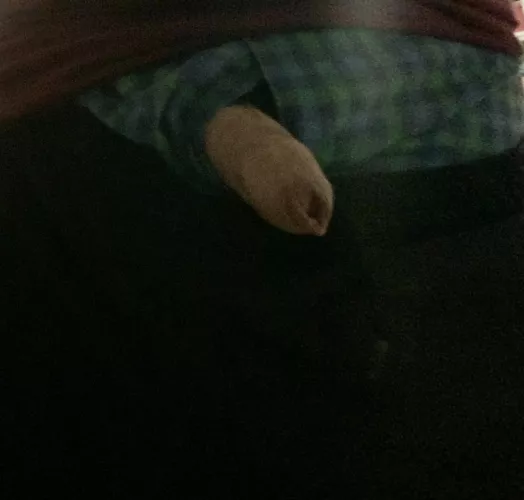 Just poking out a bit