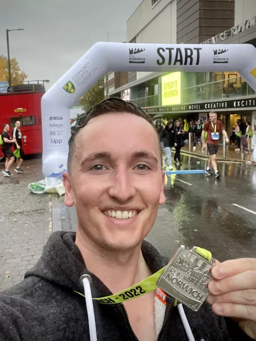 Looking like a drowned rat 😅 10k running race smashed!