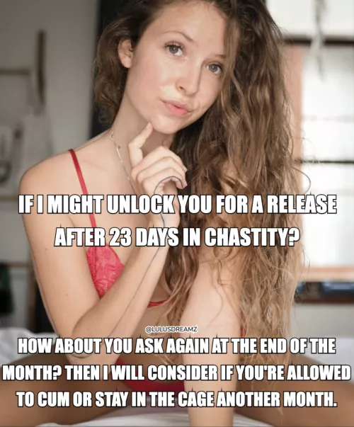 May you try again next month 😈