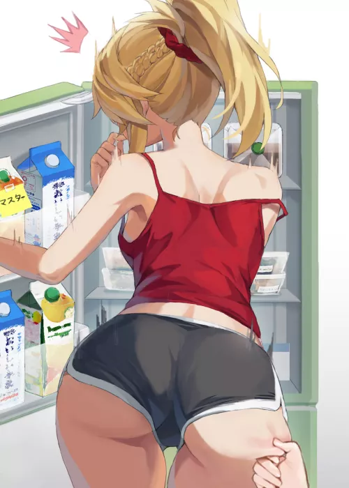 Mordred Pinching Dat ass, (Tonee) [Fate/grand order] [Fate series]